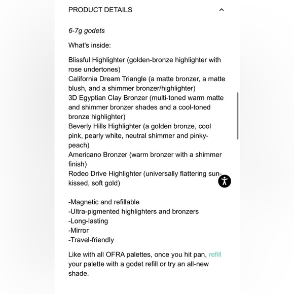 New OFRA Pro Refillable Pallet - On The Glow - Picture 8 of 9